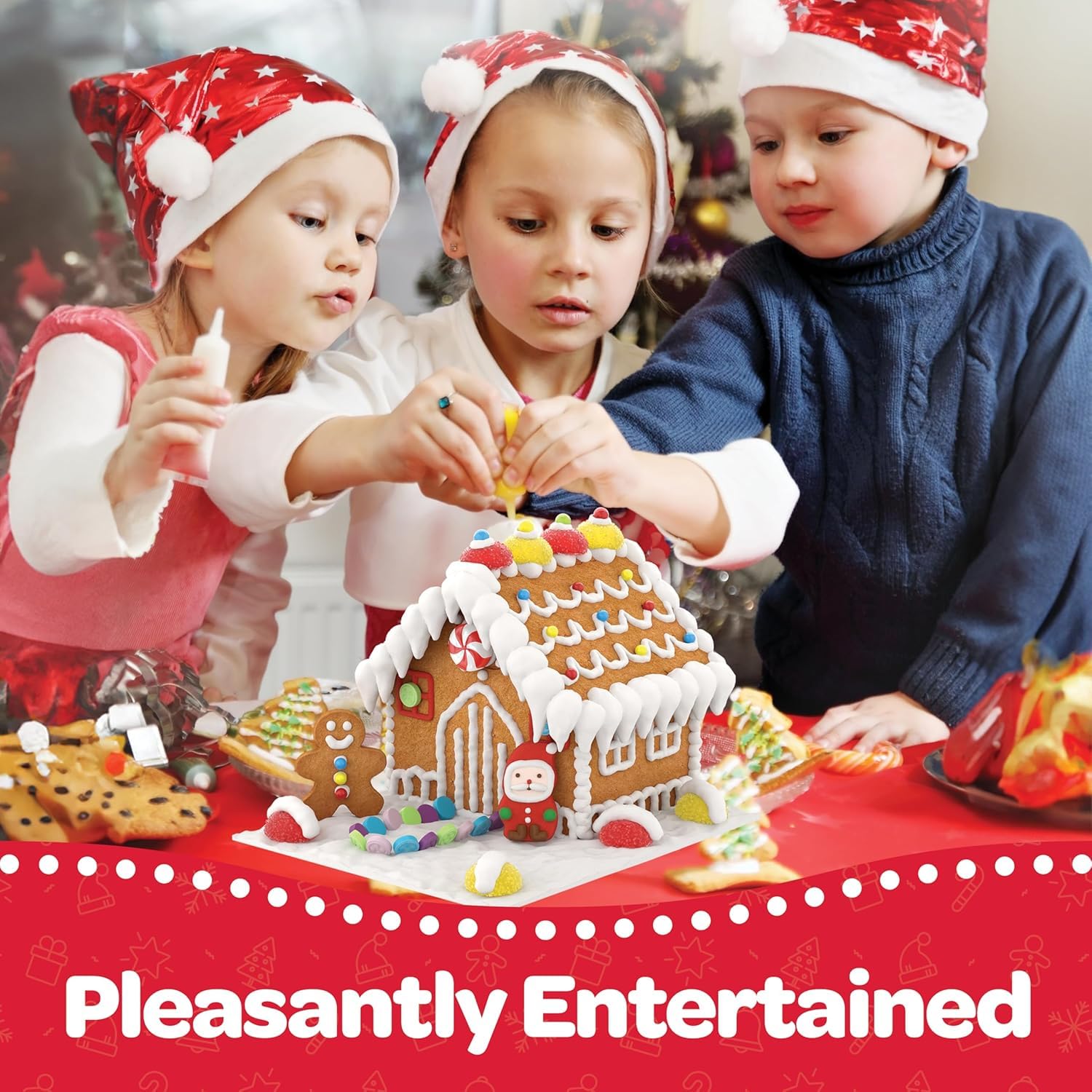 Snapklik.com : Gingerbread House Kit Set Of 8 DIY Gingerbread House ...