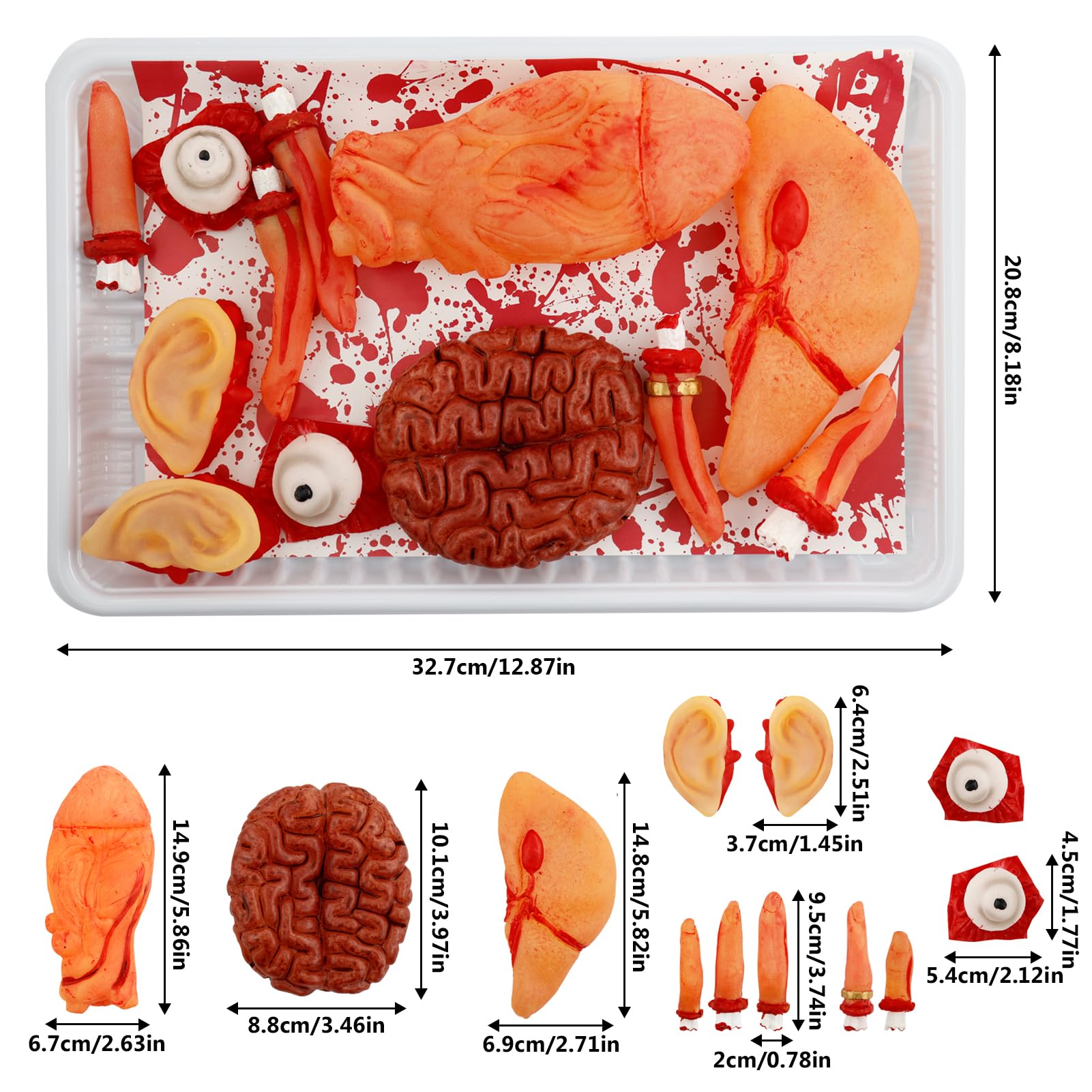 Cadavere Halloween In Lattice 170 Cm | Torso Appeso Insanguinato Per Decorazioni Horror - Casa Stregata - Foto 12