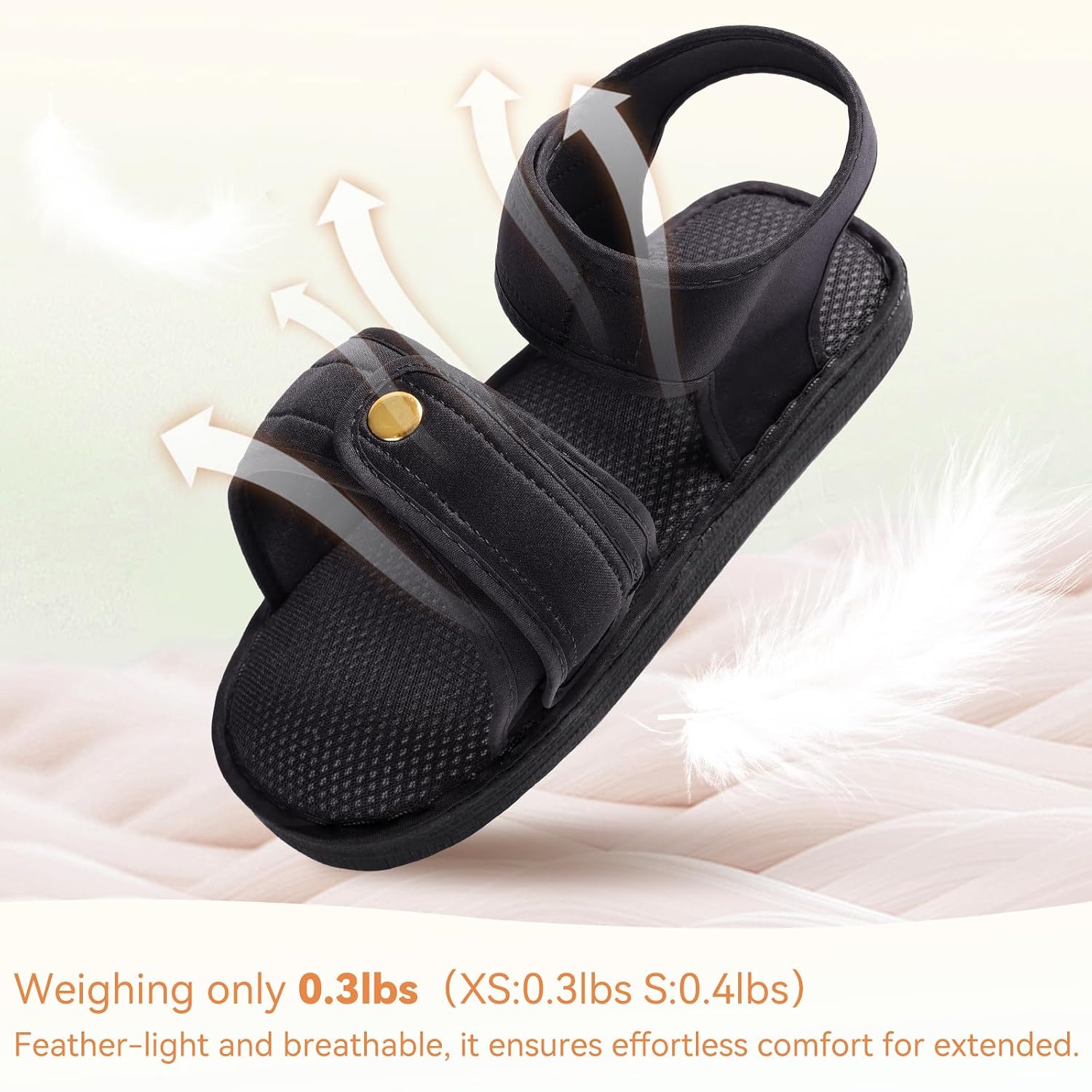 Post Op Recovery Shoe, with Adjustable Strap, Lightweight Medical Walking Shoe , for Left or Right Foot, for Post Surgery or Operation Support, Broken Foot, Stress Fractures, Injured Toes, Sprains, Bunions, for Children, 1 pcs, XS