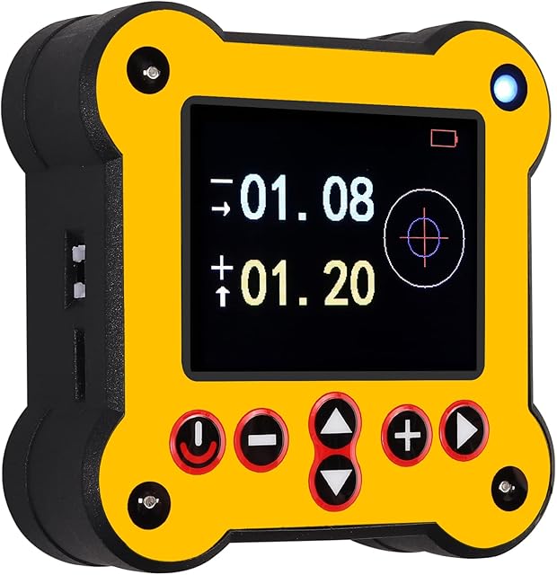XUNTOP Digital Level Box, Dual Axis Digital Angle Protractor with 4 Side Magnetic Base, LCD Display and Audible Alarming at Settable Angle Range, Widely Use on Interior Decoration, Construction Area