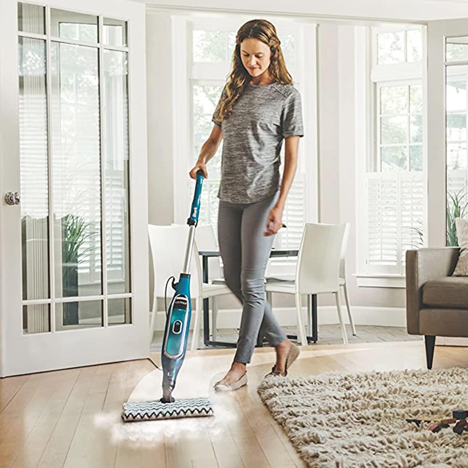 KEEPOW Steam Mop Replacement Pads for Shark Genius Lift-Away Steam Mop S3973D S6002 S5003D S6001 S6003 S5001 S5002 S3973WM, Washable Steamer Cleaner Pads for Hard Floor Cleaner(3 Pack)