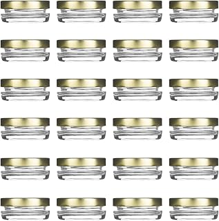 Small Mini Glass Jars With Tin Lids - 0.5 oz (Pack of 24) – All Purpose Empty Storage Jars