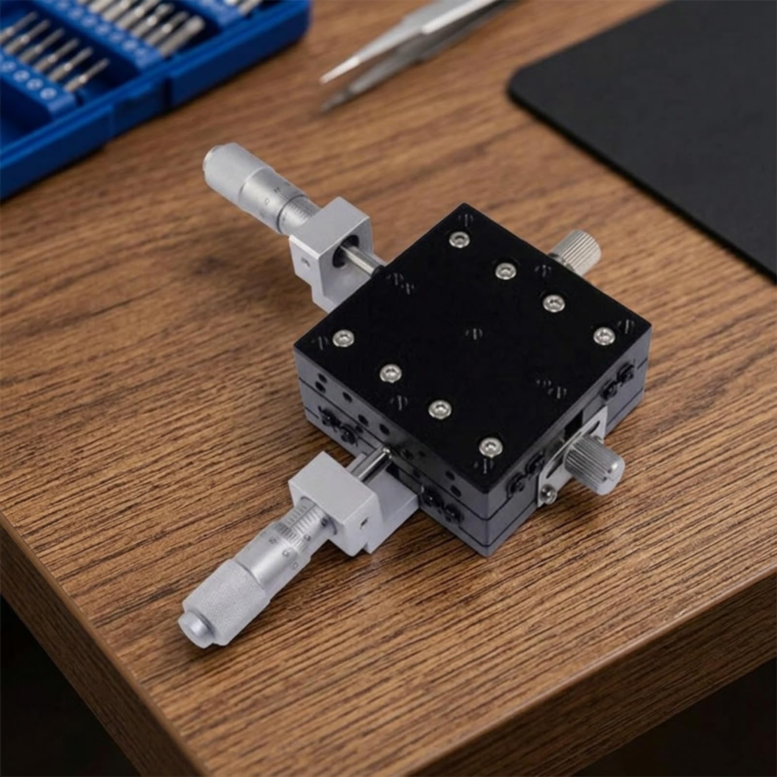 Tavola di Posizionamento Biassiale Tavola Micrometrica Manuale Leggero Componente per Ricercatori, LY60-CM