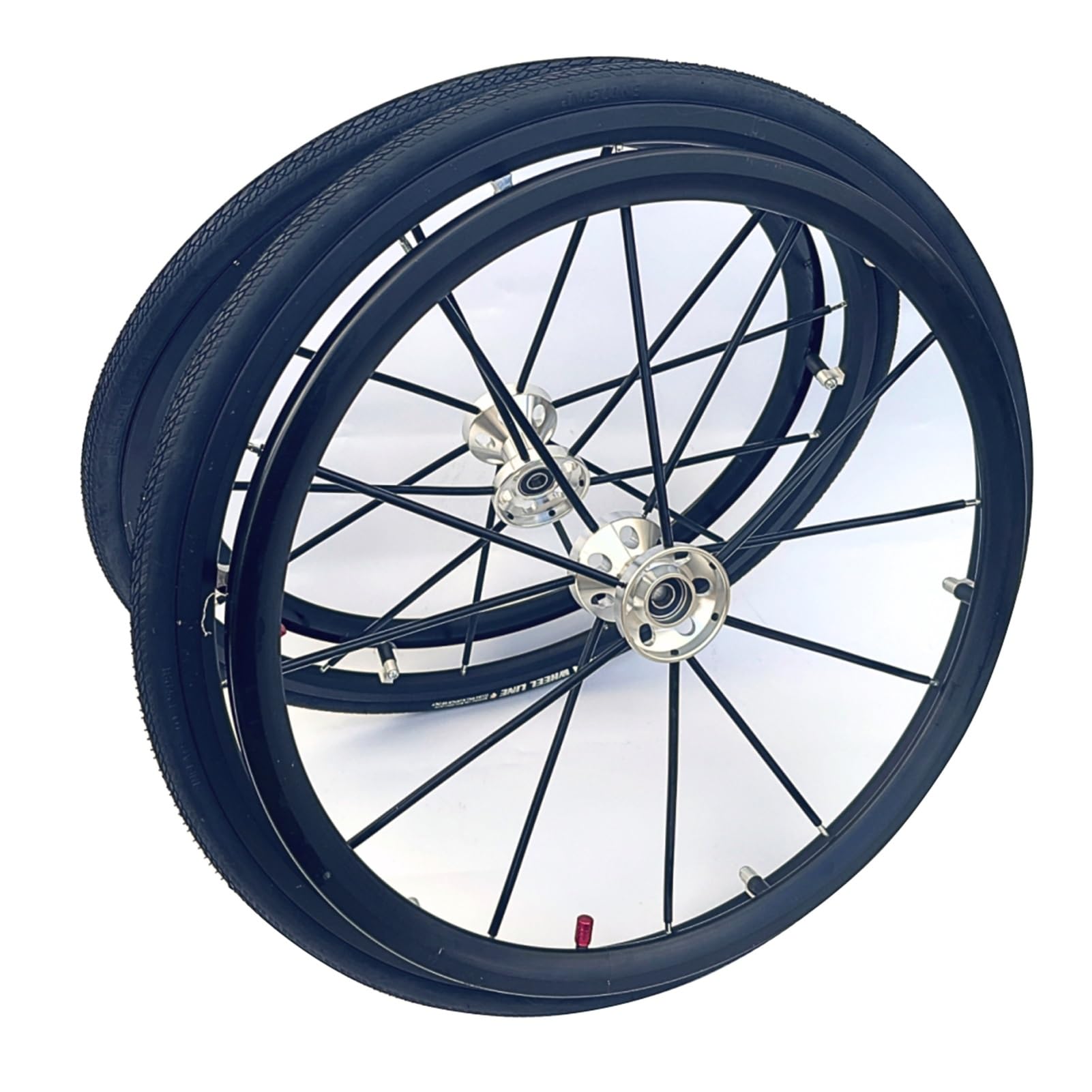 Ruedas de Repuesto para Silla de Ruedas Deportiva de 24 Pulgadas, Conjunto de Rueda Trasera con Buje de Radios de Aleación de Aluminio