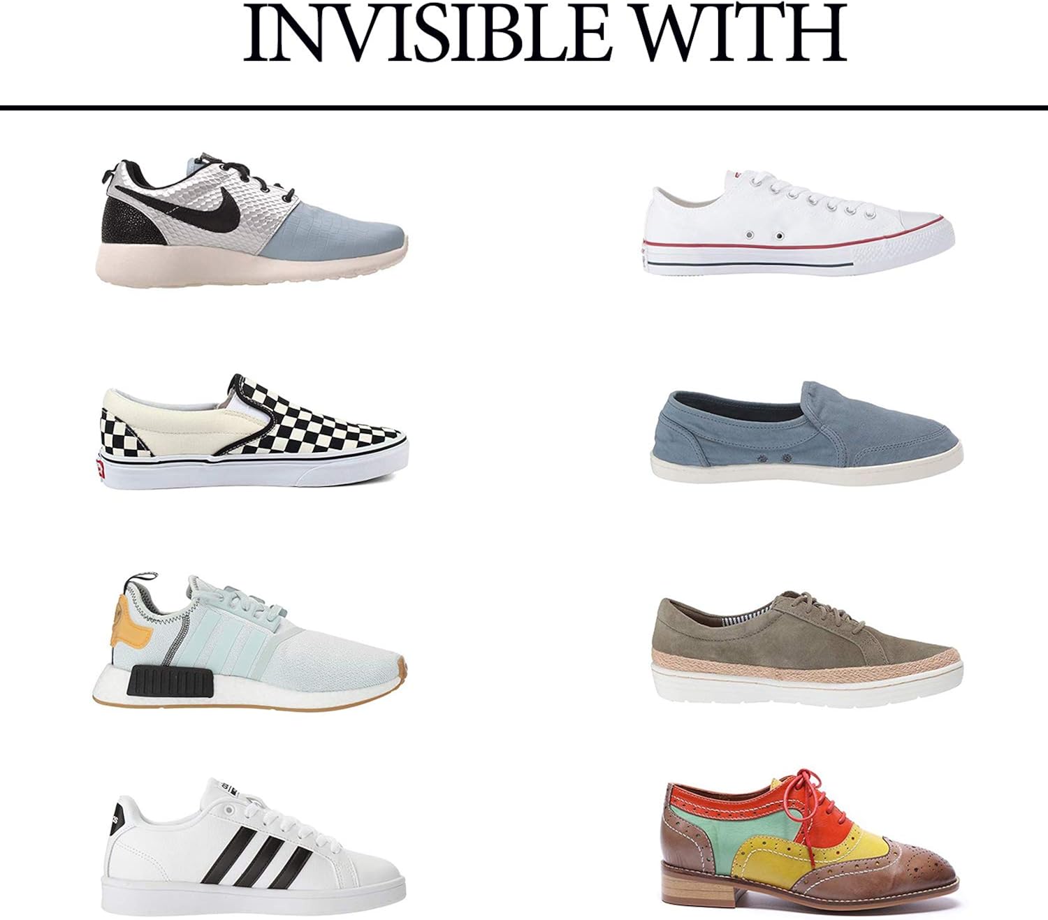 Vista 5 de Calcetines sin forro para mujer talla 4-15 calcetines de algodón invisibles de corte bajo con agarre antideslizante paquete de 368