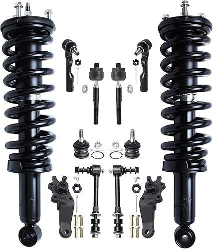 Miniatura 353 de Detroit Axle - Kit de puntales delanteros de 6 piezas para Chevrolet Aveo Aveo5 Pontiac G3 Wave, barra estabilizadora, varillas de acoplamiento