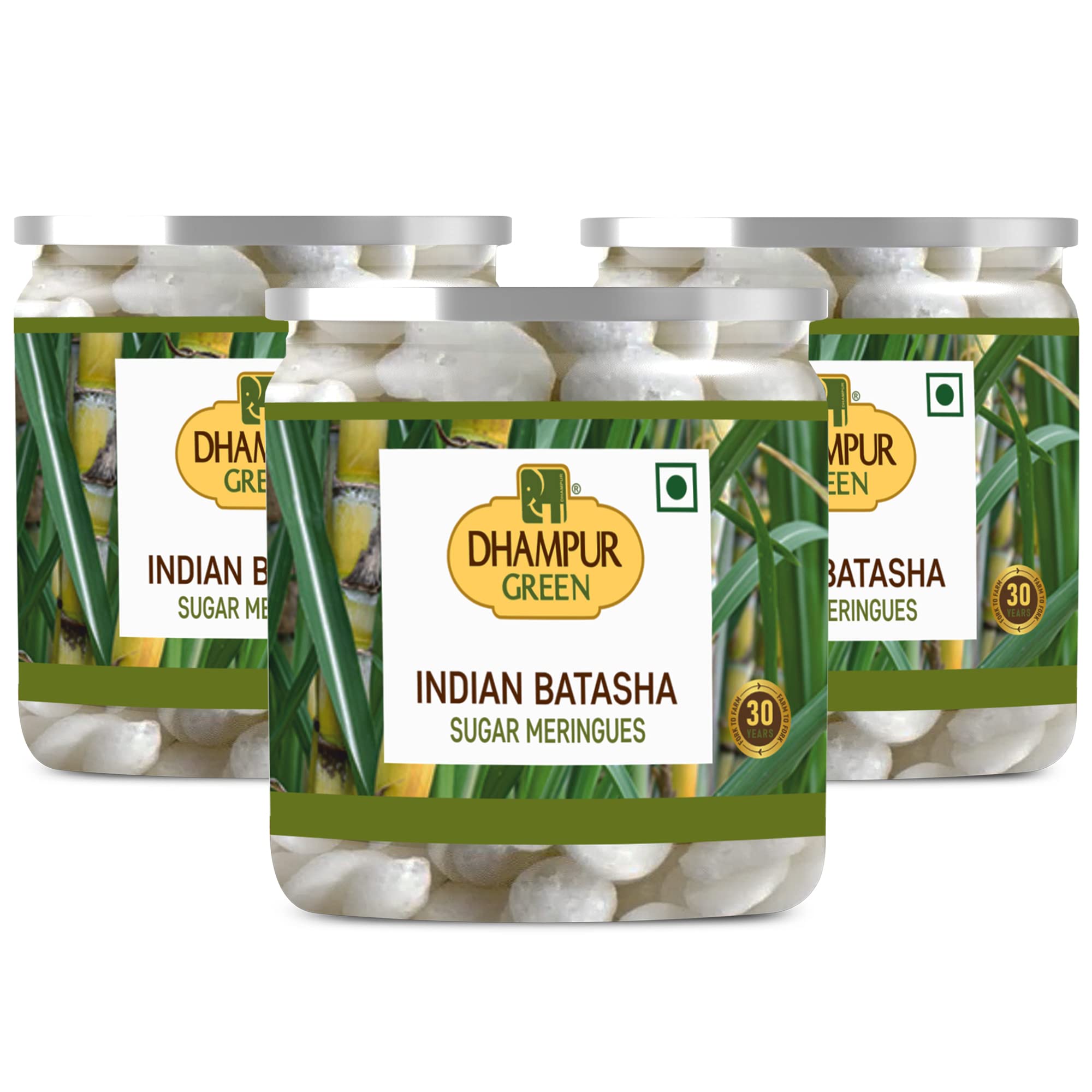 Dhampurgreen Batasha, 600G (200Gx3) | Indian Patasha | Batasha | For Prasad, Festivals, Ceremony, Worship