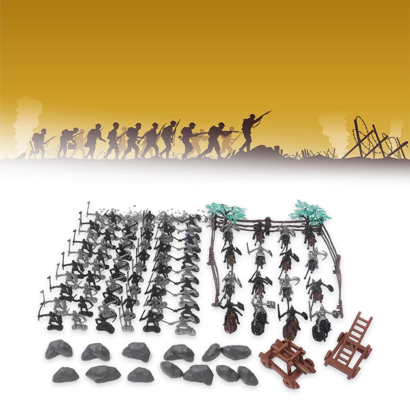Amazon.co.jp: Gazechimp 122/セット 中世の騎士 兵士 戦士