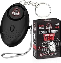 Shadow Fit SOS Personal Alarm Keychain for Women | 130dB Emergency Siren with LED Light | Self-Defense Safety Device for Girls Kids Elderly | Outdoor Night Security & Protection Tool
