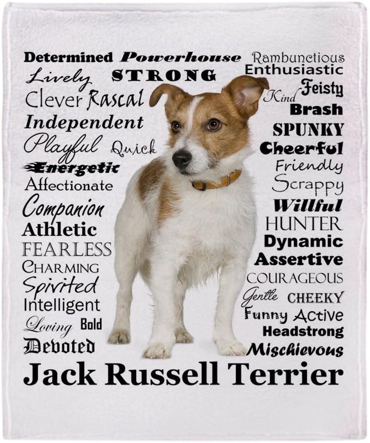 CafePress Jack Russell Traits Throw Blanket Super Soft Fleece Plush Throw Blanket, 60"x50"