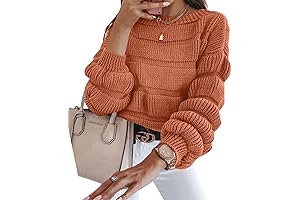 Trendy Women's 2024 Fall Collection Crew Neck Sweaters: The Most Wished for Fashion Statement