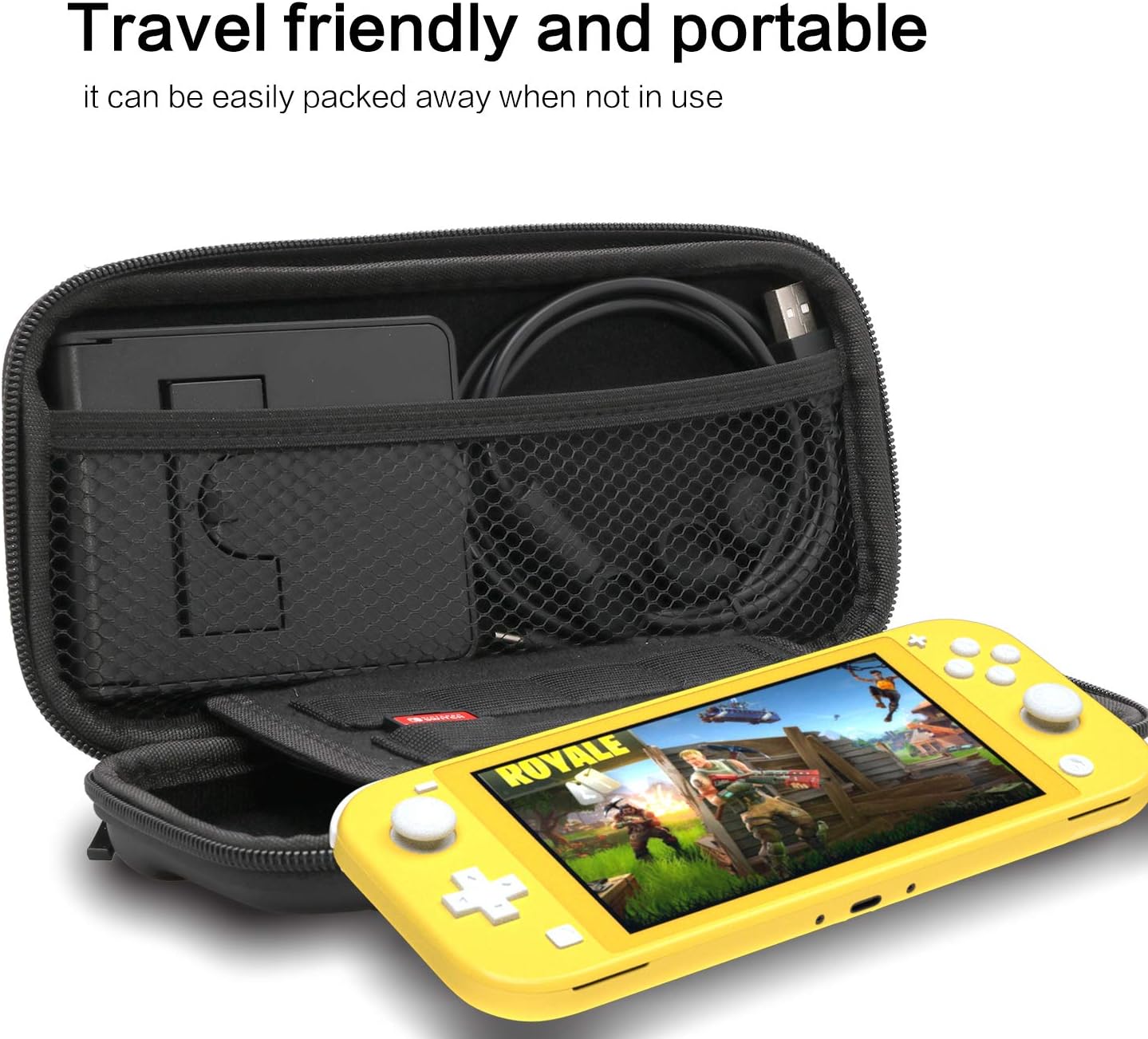 ECHZOVE Switch lite Holder, Adjustable Stand for Switch lite, Portable Switch Light Stand - Black - Image 6