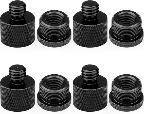 Adaptador de soporte de micrófono 38 hembra a 58 macho adaptador de soporte de micrófono y adaptador de rosca de micrófono 58 hembra a 38 macho para