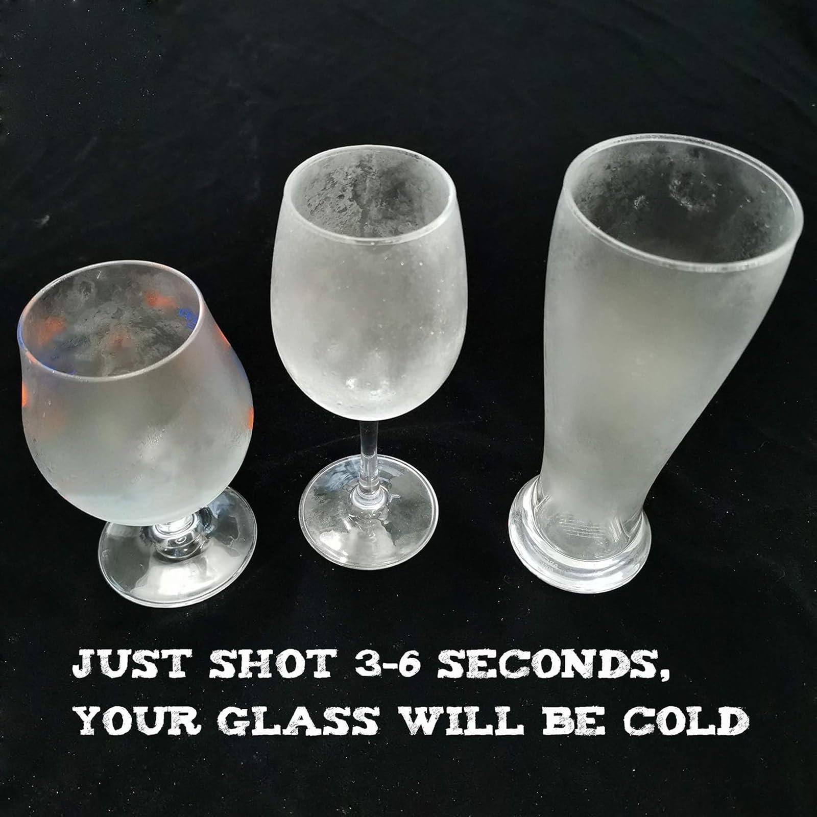 Enfriador de Vasos de 1 Taza/6 Segundos – Enfriador de Co2 para Copas y Vasos – Enfriador InstantáNeo de Bebidas, Enfriador de Vasos para Bares, Restaurantes y Cocinas