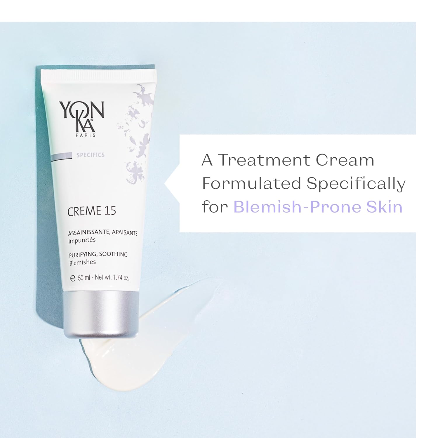 Yon-Ka Specifics Creme 15 | Balancing Face Cream with Chamomile & Botanicals | Purifying Skincare for Blemish-Prone or Oily Skin | Paraben-Free | 1.74 oz - Image 2