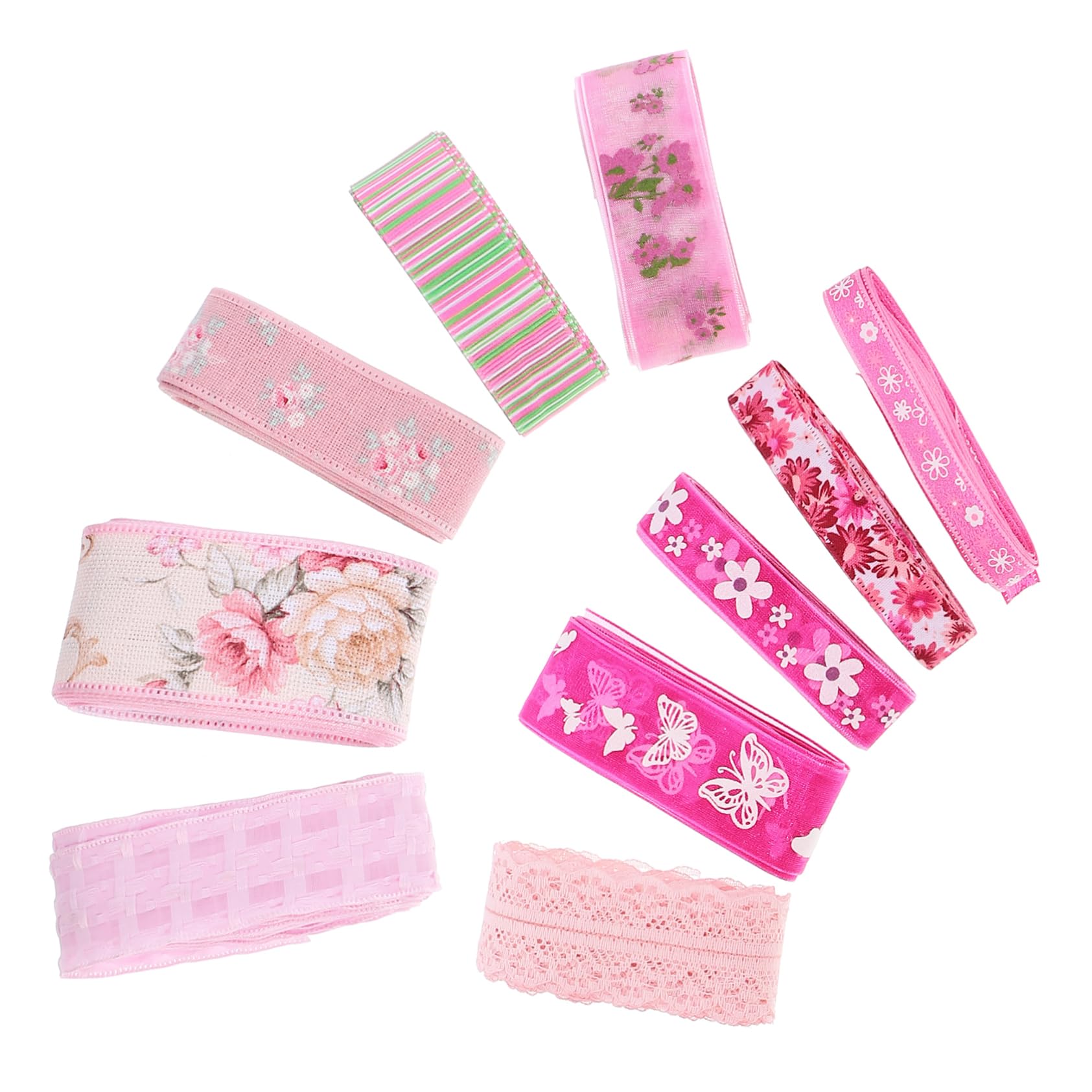 OSALADI 4 Sätze Geschenkbänder Mit Blumenmuster Schneidbares Dekorationsband Für Diy Festliche Und Bastelprojekte Für Hochzeiten Und Feiern 10 Stück * 4