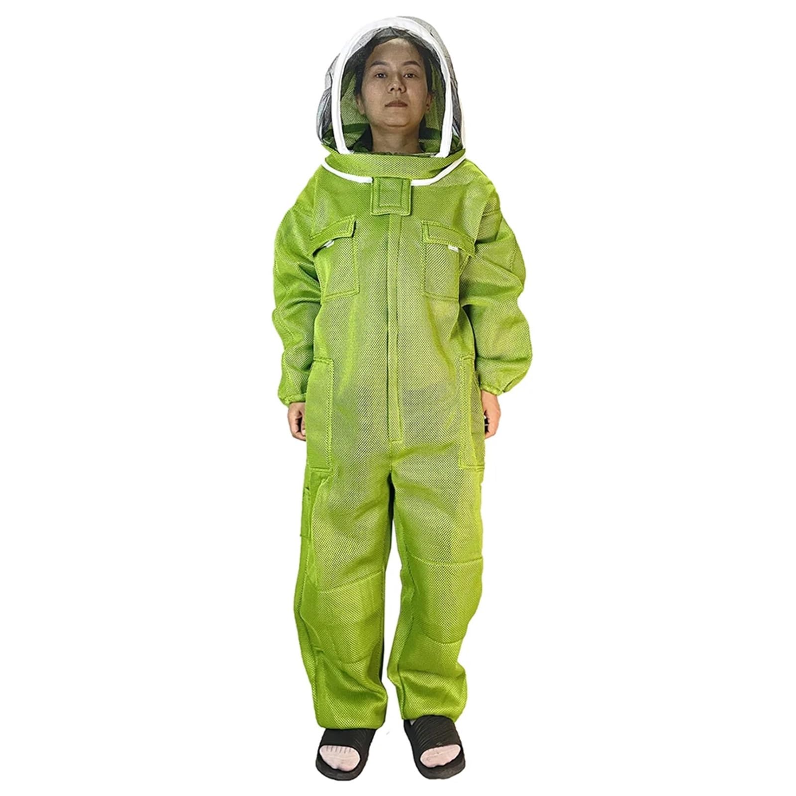 Traje Apicultor traje protector avispa velutina Apicultor 3D tela transpirable protección mono de manga larga guantes traje tamaño Extra grande apicultura suministros de herramientas de granja de abe