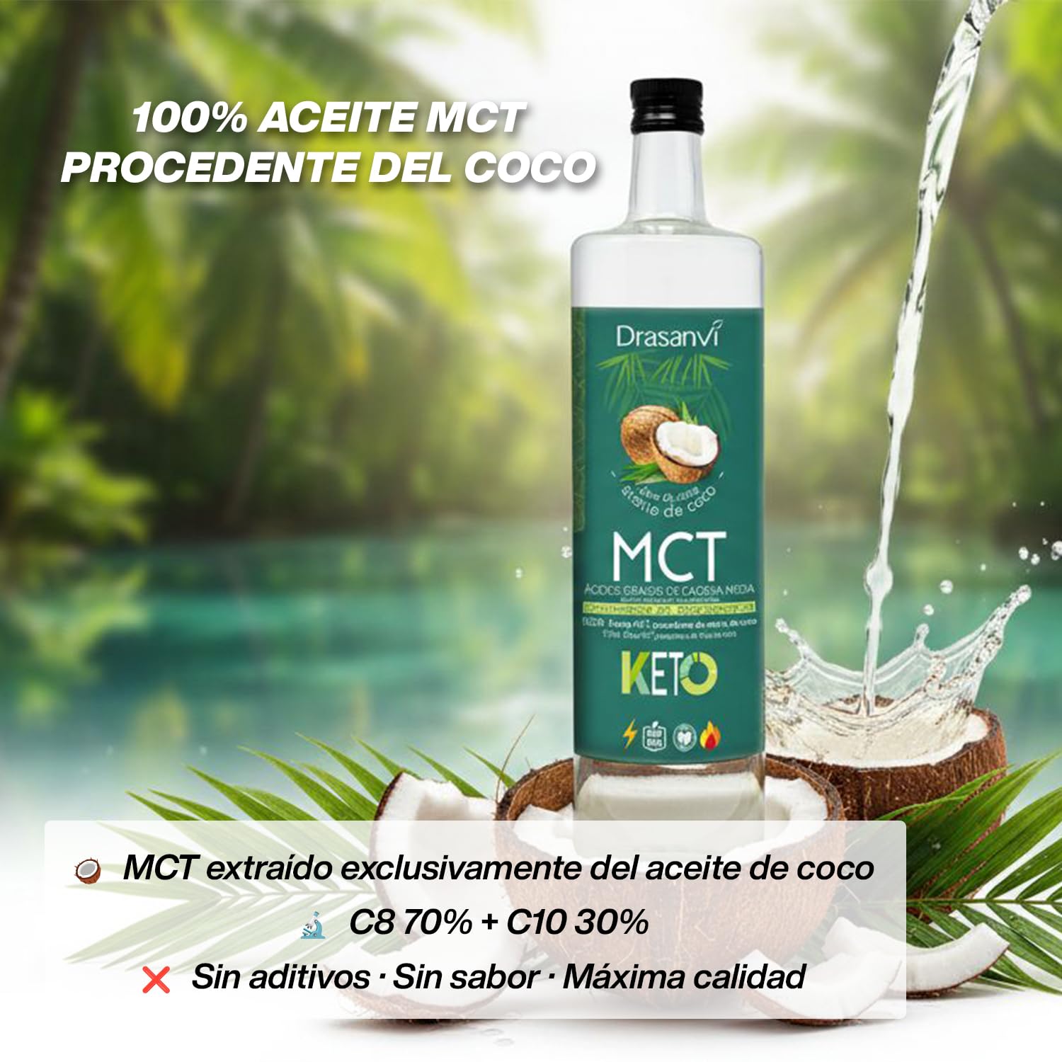 HUILE DE COCO KETO 500ml.