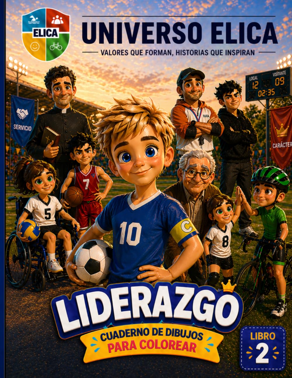 UNIVERSO ELICA 2. EL LIDERAZGO.: CUADERNO PARA COLOREAR (ELICA: ESFUERZO, LIDERAZGO, ILUSIÓN, CARÁCTER, ACTITUD)