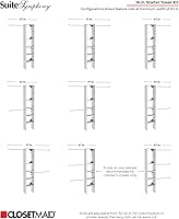 Vista 4 de Cubículo ClosetMaid SuiteSymphony de 25 x 6 pulgadas