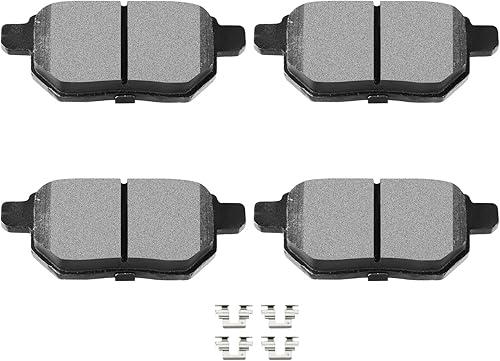 SCITOO Kits de pastillas de freno semimetálicas D1423 para Lexus 2011-2016, Scion 2016, Toyota 2010-2018