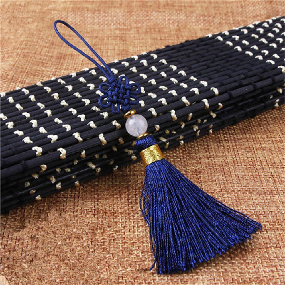 3 pz/6 pz/10 pz Nodi Cinesi Perline Nappe Ciondolo Frange, Materiale Artigianale Fai Da Te Nappe per Feste Decorazioni per Tende Accessori Nappe Nastro, Nappe Viola, 2,10 Pezzi (Nappe Blu Scuro 2)