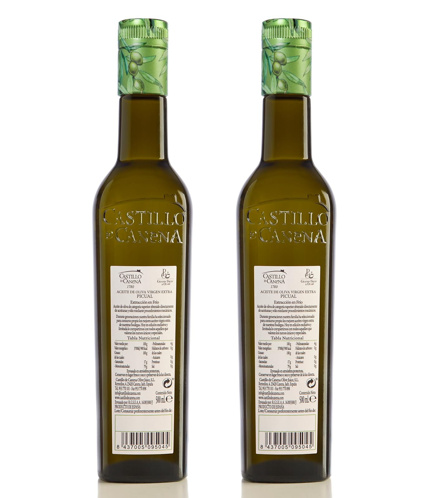 CASTILLO DE CANENA - Familienreservat Picual (Reserva Familiar Picual) - Verpackung 2 Flaschen 500 ml