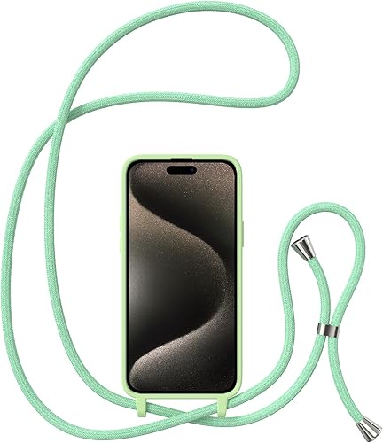 Miniatura 358 de ZTOFERA Funda para iPhone 13 Pro con correa, funda cruzada para teléfono con cordón ajustable para el cuello para el hombro, silicona suave a prueba