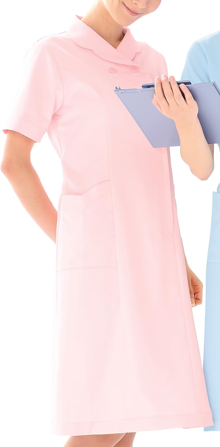 カゼン KAZEN ワンピース半袖 004-23(ピンク) S