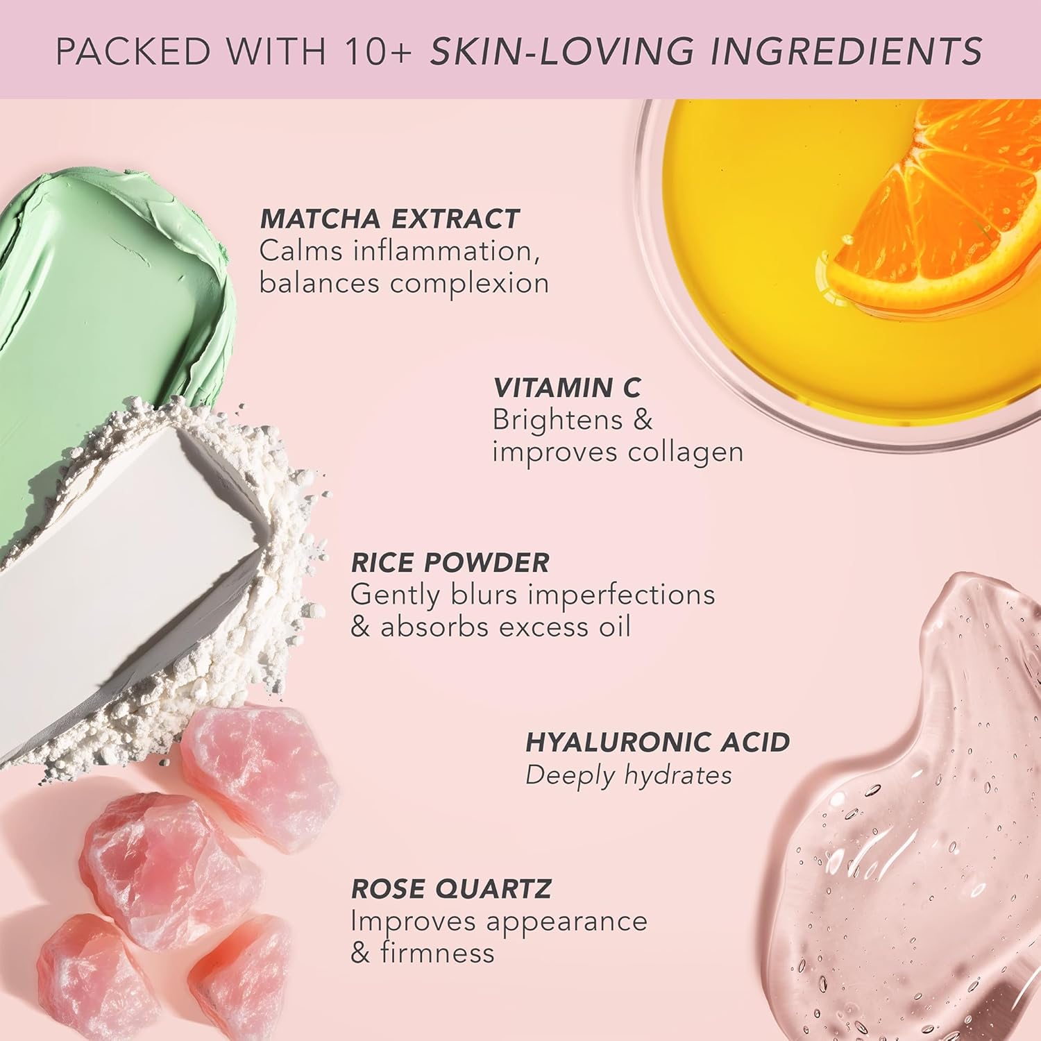 Doll 10 - Pink Power Pressed Setting Powder – Blurring Powder for Face – Brightening Powder – Compact Press Powder Makeup for Women – Vegan, Clean Beauty, Talc Free - Blurs Pores - 4 Month Supply