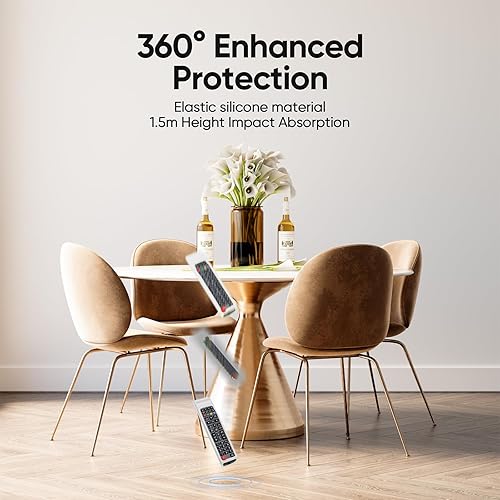 Miniatura 6 de Paquete de 2 fundas para control remoto Samsung TV, funda para control remoto Samsung para Smart TV, funda de silicona de repuesto universal con