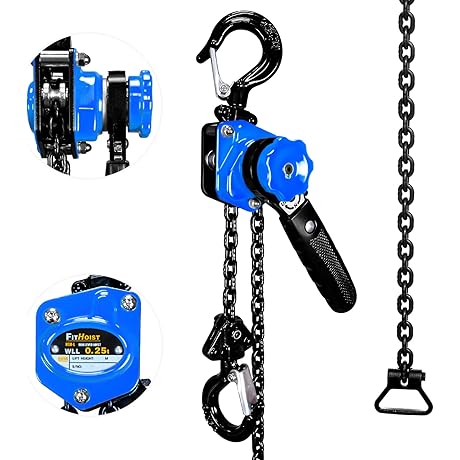 Chain Hoist Come Along 1/4 Ton (550lb Capacity)