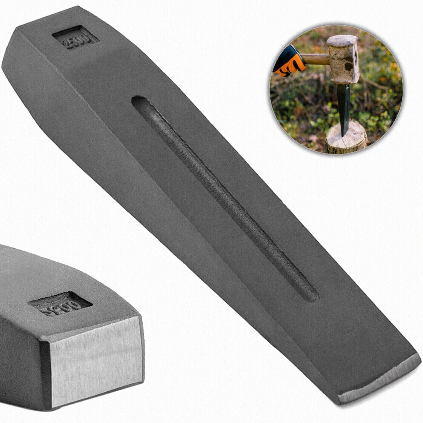 Log Splitter, 1.5-2.5 kg Steel Wedges, Wood Chopper (1.5 kg)