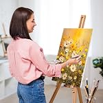 Koncci Stretched Canvas, 10 Packs- 4x6, 6x8, 8x10, 10x12, 12x16 Inch, 280GSM Stretched Wooden Canvas Frames for Acrylic Oil Watercolor, Artist & Beginner