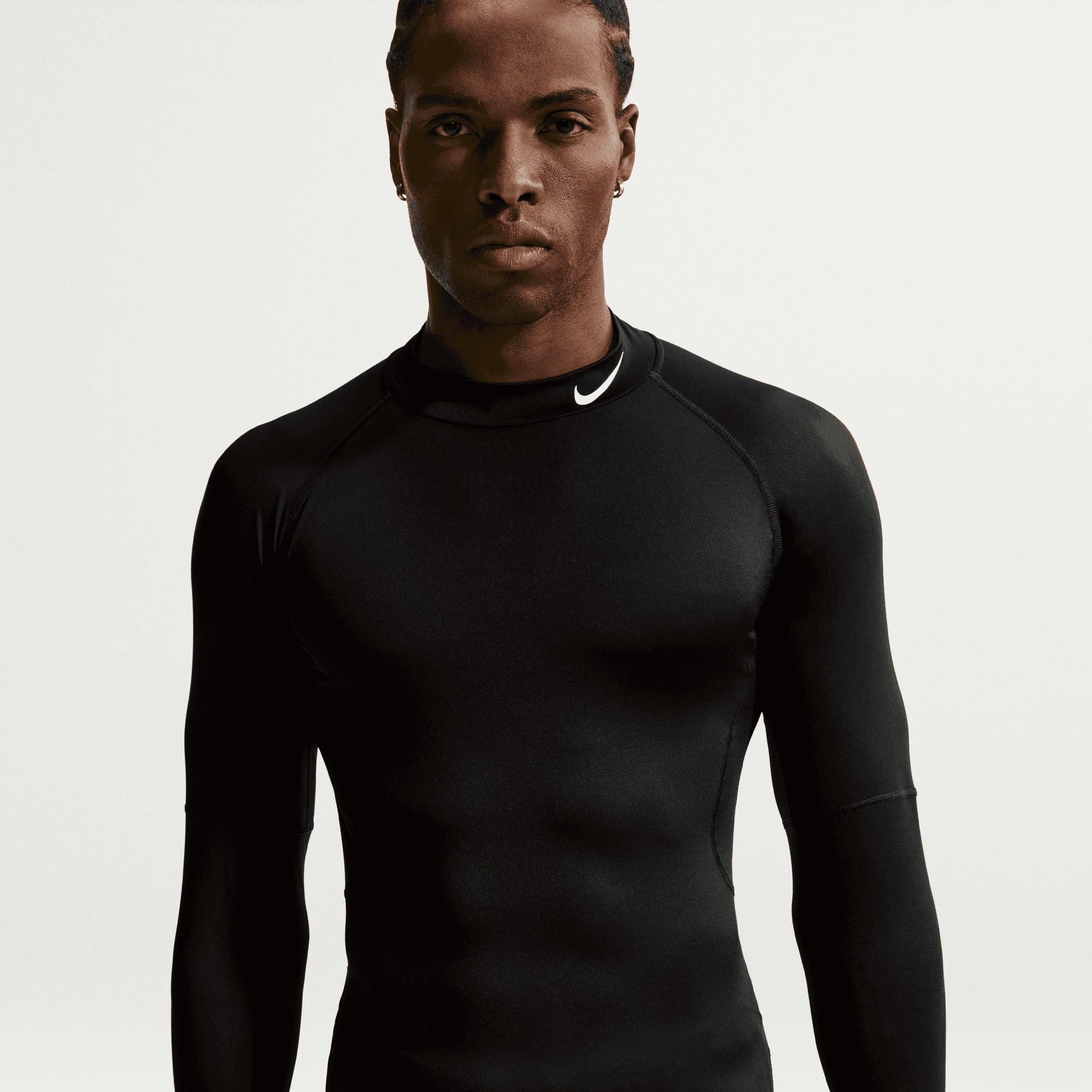 Nike Herren M Np Df Tight Ls Mock Vest (1er Pack)