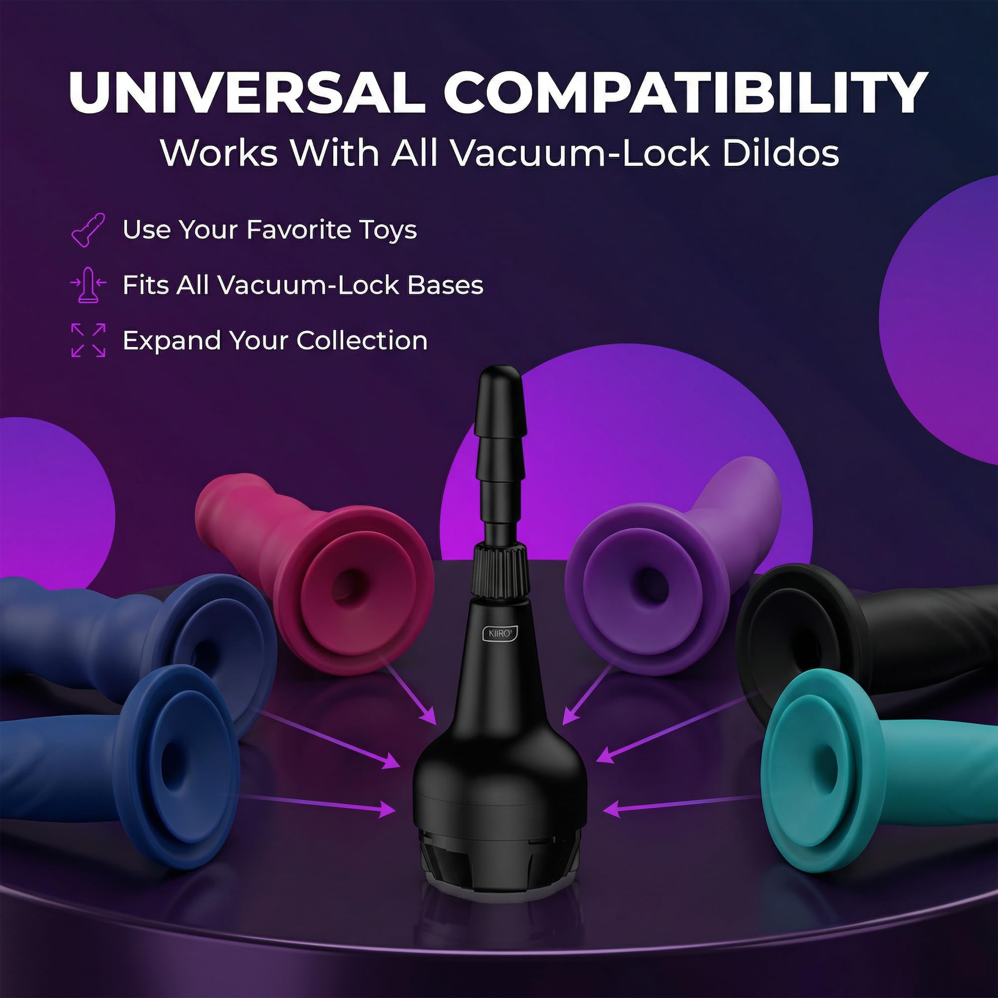 Adattatore Dildo Kiiroo Keon - Trasforma il Tuo Masturbatore Maschile Keon in una Macchina del Sesso Automatica