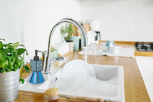 Miniatura 5 de Minecraft - Juego de baño de 2 piezas, dispensador de jabón azul y vaso, accesorios de baño de resina para niños, incluye enredadera