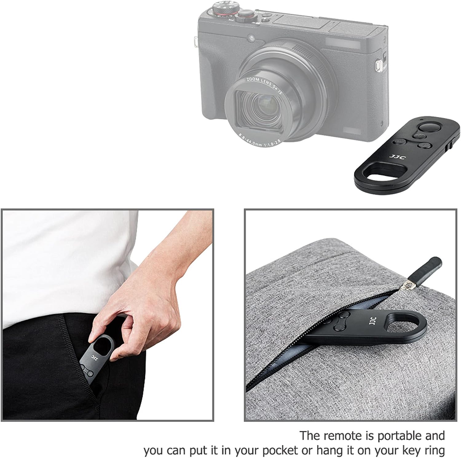 Dimensions and specifications of JJC BTR C1 remote control