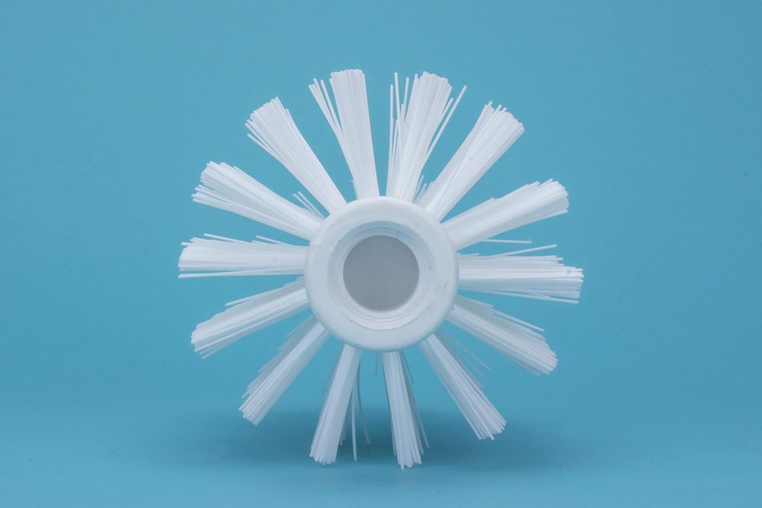SPARTA Industrial Tank Pipe Brush Head, Drain Brush with 3/4" Thread Hole (Handle Not Included) for Commercial Use, Plastic, 6.7 x 3.5 Inches, White