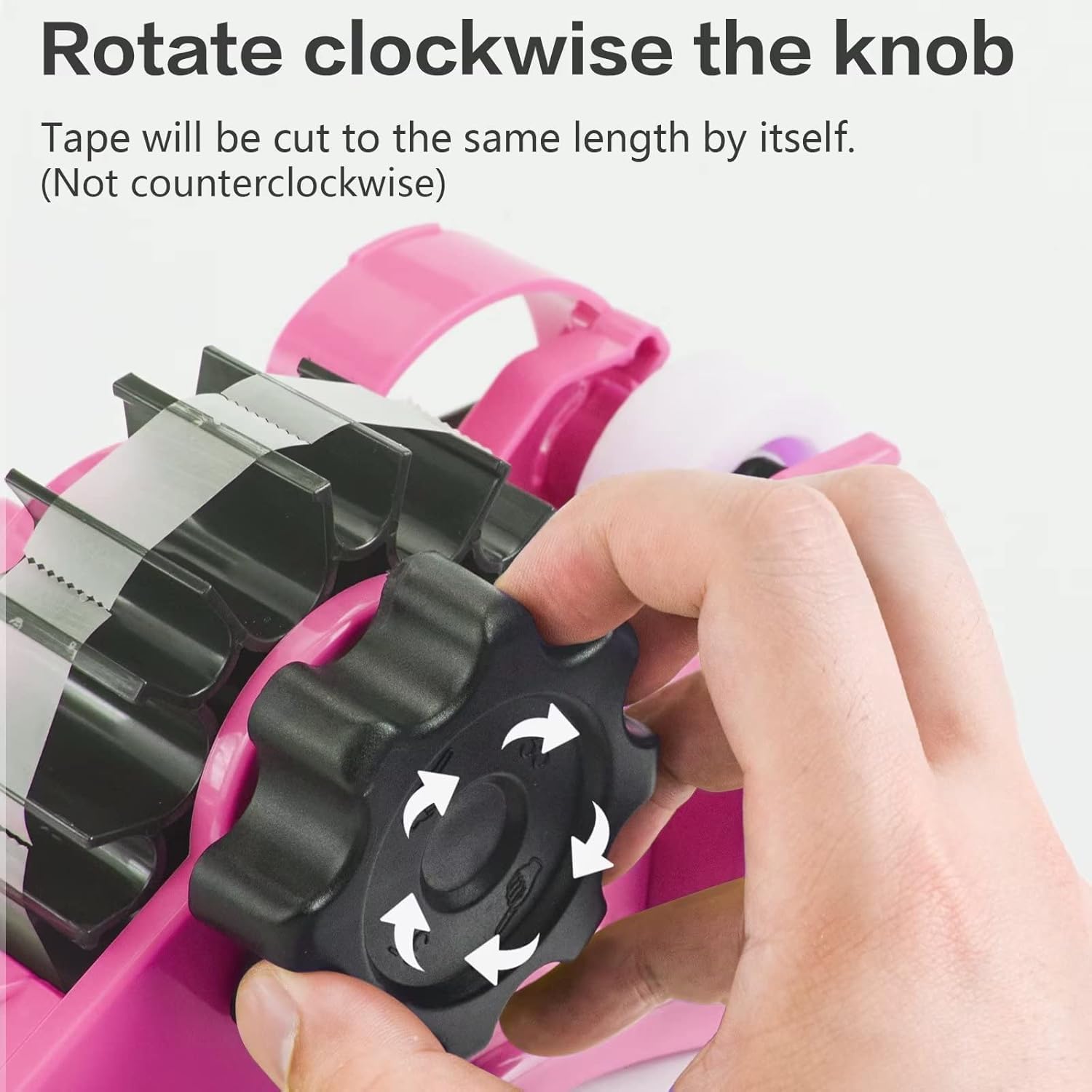 Dévidoir de ruban adhésif portable avec coupe-ruban transparent, fente de rangement multi-rouleaux, idéal pour le bureau, l'école et l'entrepôt, largeur de coupe 46 mm