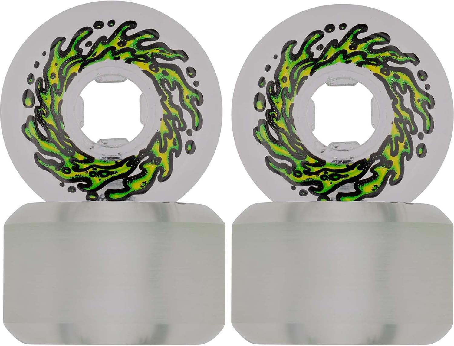 Clear Mirror Vomits Skate Wheels 99a 53mm by Slime Balls