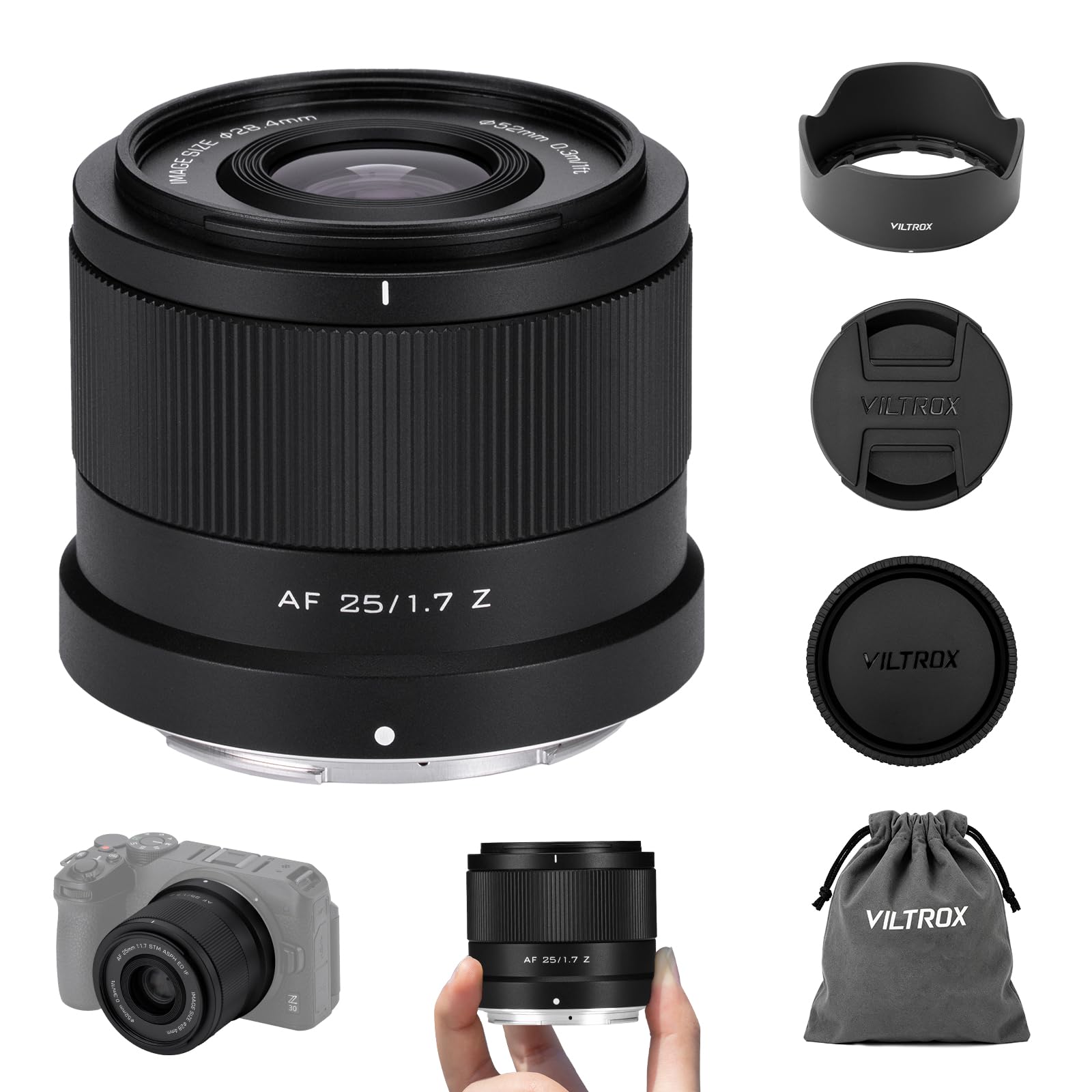 Amazon.com : VILTROX AF 25mm F1.7 Air Z-Mount APS-C Lens for Nikon