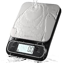 Bomata Waterproof IPX6 Kitchen Scales with 0.1 g High Precision