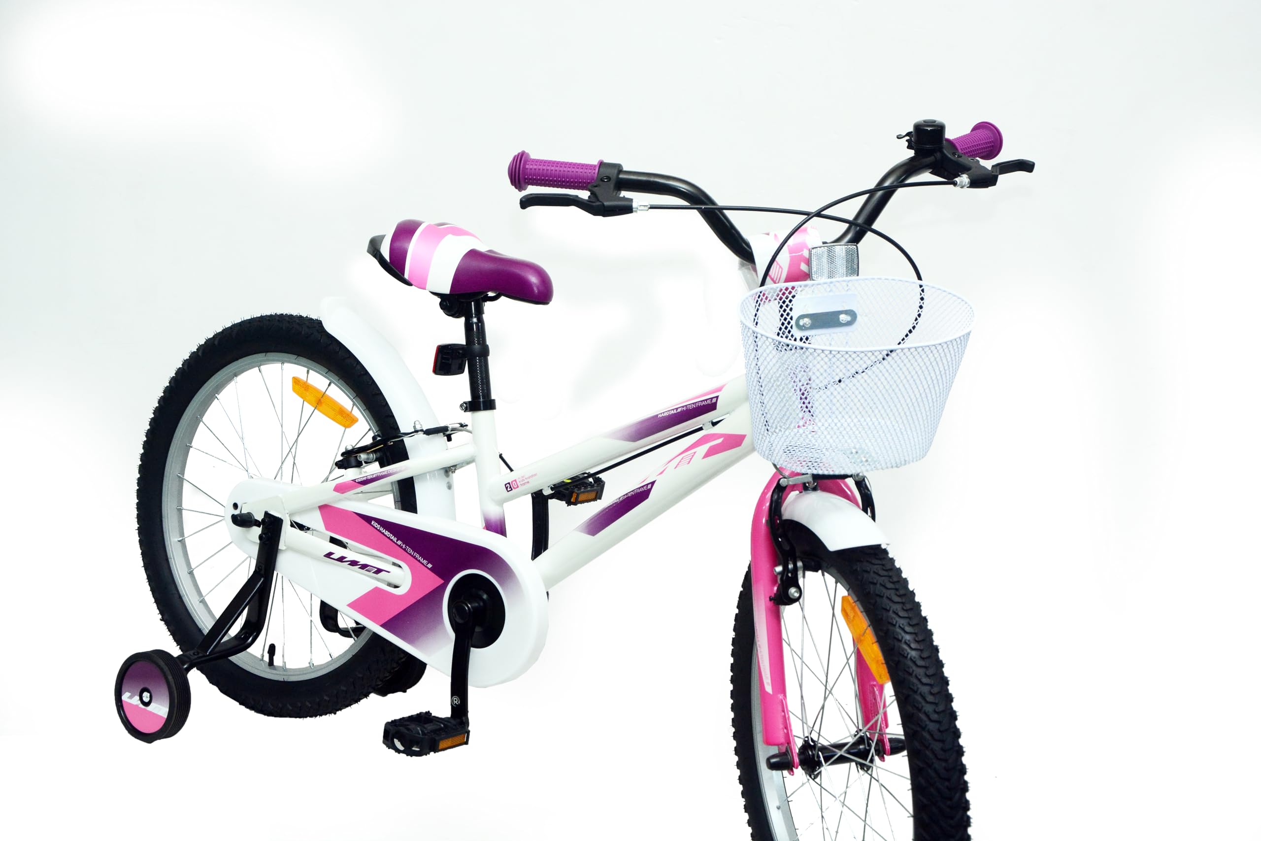 Bicicleta 20 Pulgadas niña | Bicicleta niña 6-9 años + Frenos V-Break + Estabilizadores + Cuadro Acero | Segura y Resistente