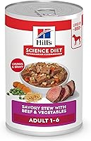 Vista 11 de Hill's Science Diet Alimento húmedo para perros adultos de 1 a 6, carne de res y cebada, latas de 5.8 onzas, paquete de 24