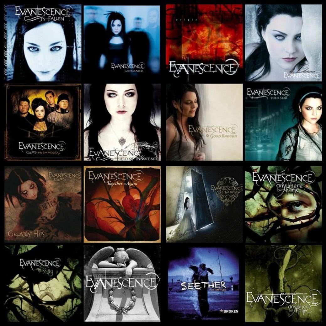 Evanescence Music Band Group Fabric Cloth Rolled Wall Poster Print - Size: 24" x 24"