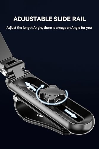 Miniatura 7 de Temvue Estabilizador de montaje de teléfono para fotografía de automóvil, soporte universal para teléfono celular, soporte de metal antivibración,