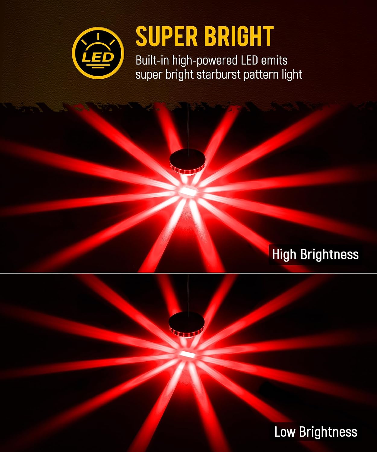 Partsam 2Pcs 2.5 inch Glass Lens Low Profile Watermelon Lights Red LED Turn Signal Marker Light for 12V Vehicles Semi Trucks, Trucks, Pickup, Off-road