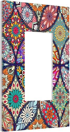 Miniatura 29 de Placa de pared doble basculante de mármol azul, cubierta decorativa de interruptor de luz de 2 cuadras, moderna acuarela degradada, arte de tinta