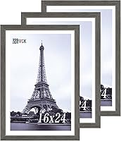 Vista 38 de VCK 8x10 Picture Frames - Black, Wide Border Solid Wood Frame, Display Photo in Horizontal and Vertical, for Home, Office, Gallery, Woodgrain